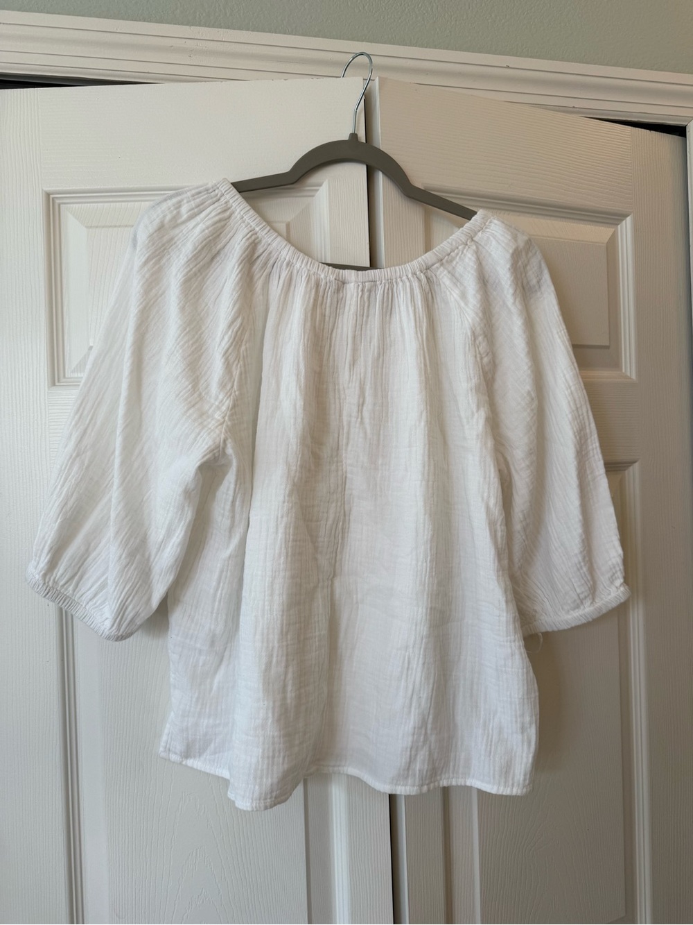 Caslon cotton white blouse nwot size small - Picture 5 of 5